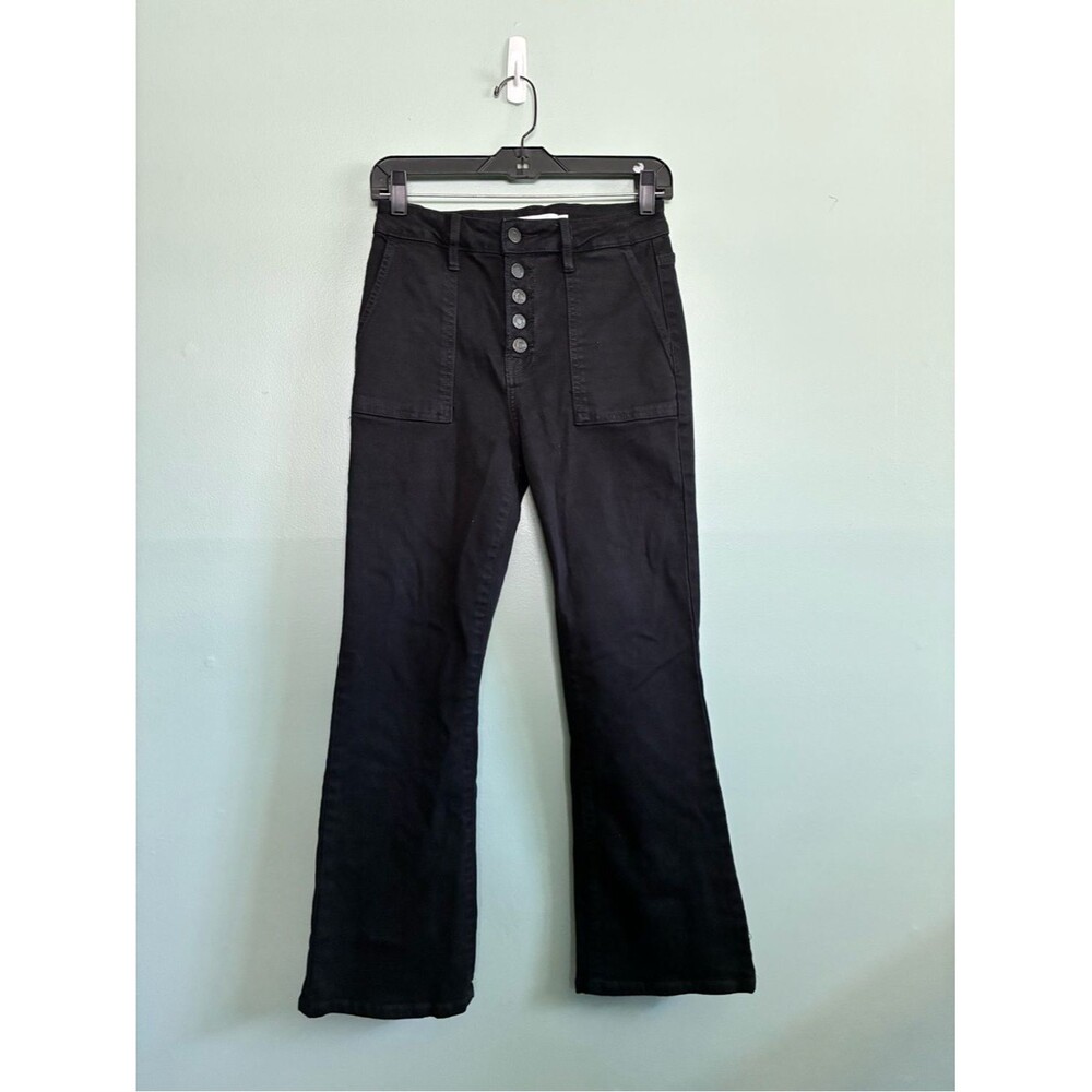 Hidden Jeans Women 28 (US Size 6) Black Boot Cut High Rise Hipster Stretch
